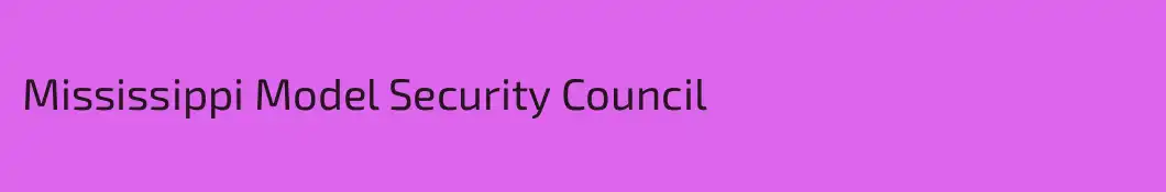 Mississippi Model Security Council